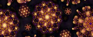 Preview wallpaper shapes, dots, glow, abstraction