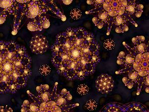 Preview wallpaper shapes, dots, glow, abstraction