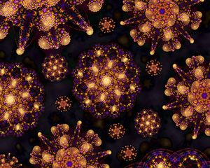Preview wallpaper shapes, dots, glow, abstraction