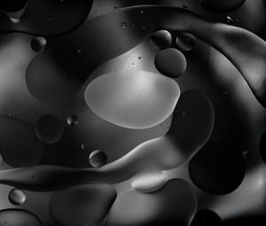 Preview wallpaper shapes, drops, metal, metallic, surface