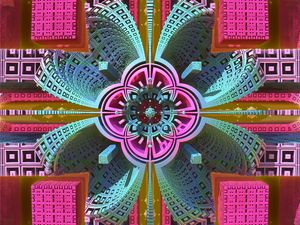 Preview wallpaper shapes, flower, volume, abstraction