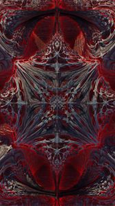 Preview wallpaper shapes, fractal, abstraction, red