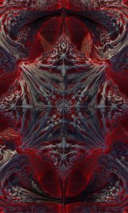 Preview wallpaper shapes, fractal, abstraction, red