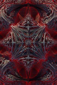 Preview wallpaper shapes, fractal, abstraction, red