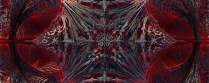 Preview wallpaper shapes, fractal, abstraction, red