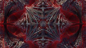 Preview wallpaper shapes, fractal, abstraction, red