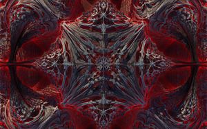 Preview wallpaper shapes, fractal, abstraction, red