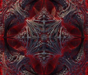 Preview wallpaper shapes, fractal, abstraction, red