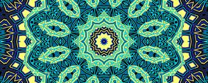 Preview wallpaper shapes, fractal, abstraction, blue, yellow