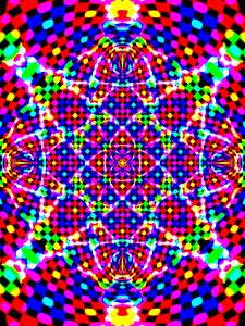 Preview wallpaper shapes, fractal, bright, rhombuses