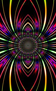 Preview wallpaper shapes, fractal, rays, bright, background