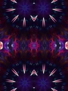 Preview wallpaper shapes, glow, abstraction, kaleidoscope