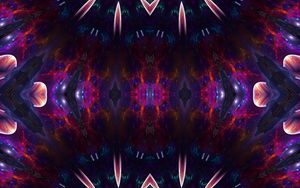 Preview wallpaper shapes, glow, abstraction, kaleidoscope