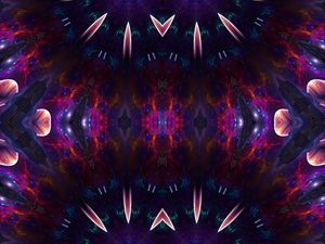 Preview wallpaper shapes, glow, abstraction, kaleidoscope