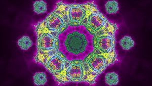 Preview wallpaper shapes, glow, kaleidoscope, abstraction