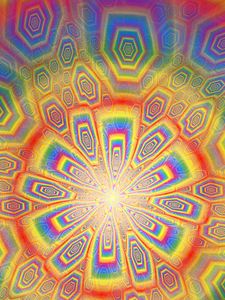 Preview wallpaper shapes, glow, rainbow, abstraction, bright