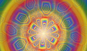 Preview wallpaper shapes, glow, rainbow, abstraction, bright