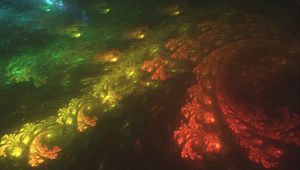 Preview wallpaper shapes, glow, spiral, abstract