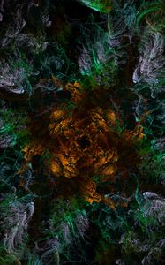 Preview wallpaper shapes, glow, waves, abstract