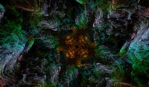 Preview wallpaper shapes, glow, waves, abstract