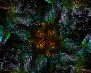 Preview wallpaper shapes, glow, waves, abstract