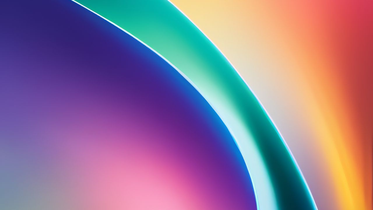 Wallpaper shapes, gradient, curves, background, colorful