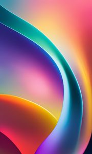 Preview wallpaper shapes, gradient, curves, background, colorful