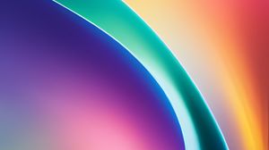 Preview wallpaper shapes, gradient, curves, background, colorful