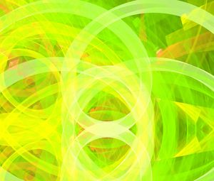 Preview wallpaper shapes, intersection, abstraction, green
