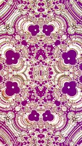 Preview wallpaper shapes, kaleidoscope, abstraction, pattern, purple, white