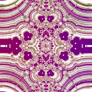 Preview wallpaper shapes, kaleidoscope, abstraction, pattern, purple, white