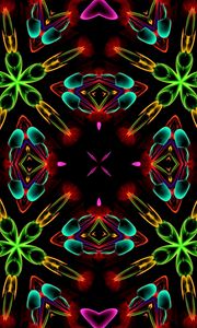 Preview wallpaper shapes, kaleidoscope, abstraction, colorful, background