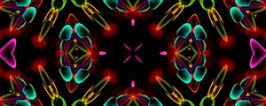 Preview wallpaper shapes, kaleidoscope, abstraction, colorful, background
