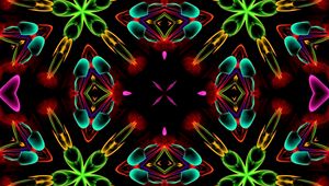 Preview wallpaper shapes, kaleidoscope, abstraction, colorful, background