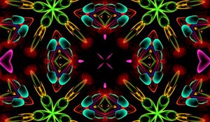 Preview wallpaper shapes, kaleidoscope, abstraction, colorful, background