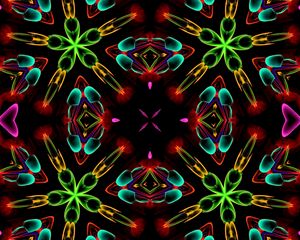 Preview wallpaper shapes, kaleidoscope, abstraction, colorful, background