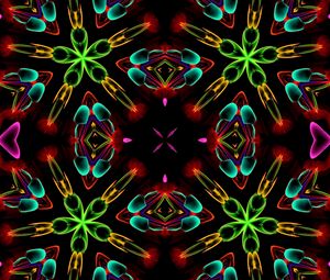 Preview wallpaper shapes, kaleidoscope, abstraction, colorful, background