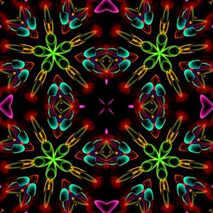 Preview wallpaper shapes, kaleidoscope, abstraction, colorful, background