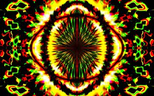 Preview wallpaper shapes, kaleidoscope, abstraction, bright, background