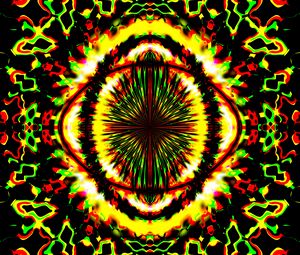 Preview wallpaper shapes, kaleidoscope, abstraction, bright, background