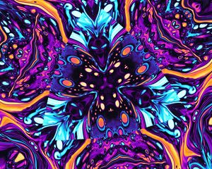 Preview wallpaper shapes, kaleidoscope, bright, triangle