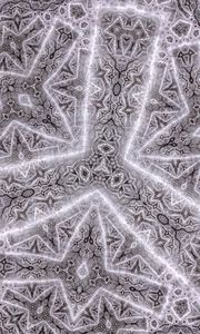 Preview wallpaper shapes, kaleidoscope, lines, gray, abstraction