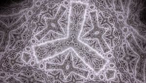 Preview wallpaper shapes, kaleidoscope, lines, gray, abstraction