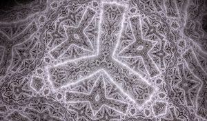 Preview wallpaper shapes, kaleidoscope, lines, gray, abstraction