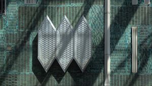 Preview wallpaper shapes, lattices, volume, architecture, decor, facade