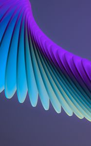 Preview wallpaper shapes, layers, curves, gradient, 3d, purple