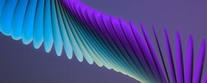 Preview wallpaper shapes, layers, curves, gradient, 3d, purple