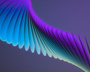 Preview wallpaper shapes, layers, curves, gradient, 3d, purple
