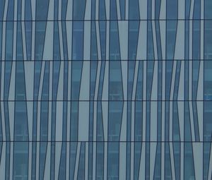 Preview wallpaper building, glass, shapes, lines, blue