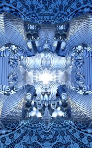 Preview wallpaper shapes, lines, abstraction, pattern, blue